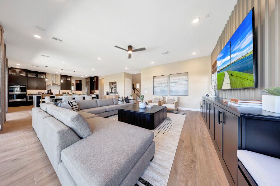 Representative furnished interior of a home built from the Mahogany by Mattamy Homes in Miravida, Surprise (Image 19).
