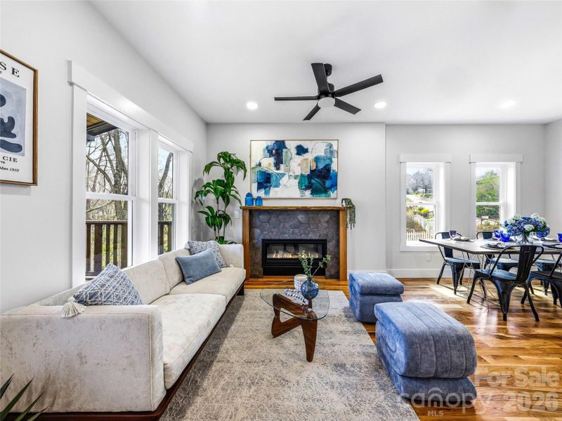 Furnished interior view inside a new home in , Asheville (Image 8).