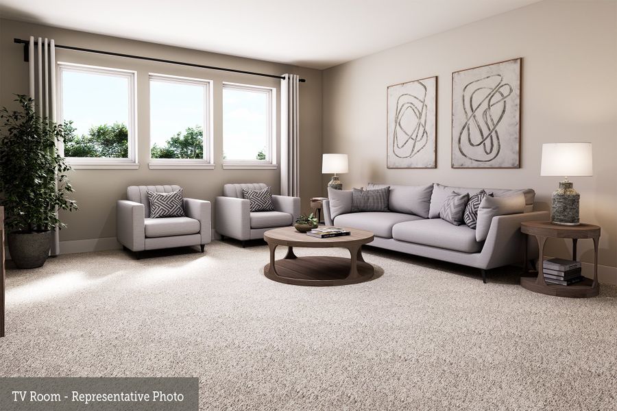 Representative furnished interior of a home built from the The Miranda by David Weekley Homes in Briarley, Montgomery (Image 6). Representative furnished interior of a home built from the The Miranda by David Weekley Homes in Briarley, Montgomery (Image 6).