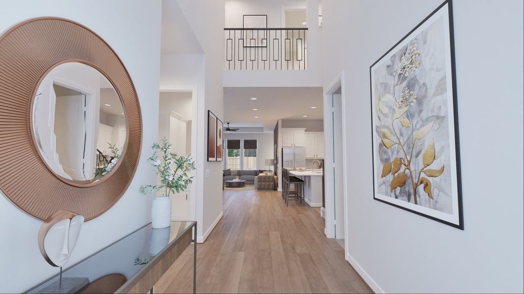 Representative furnished interior of a home built from the Lauren by Risewell Homes in 6 Creeks, Kyle (Image 6).