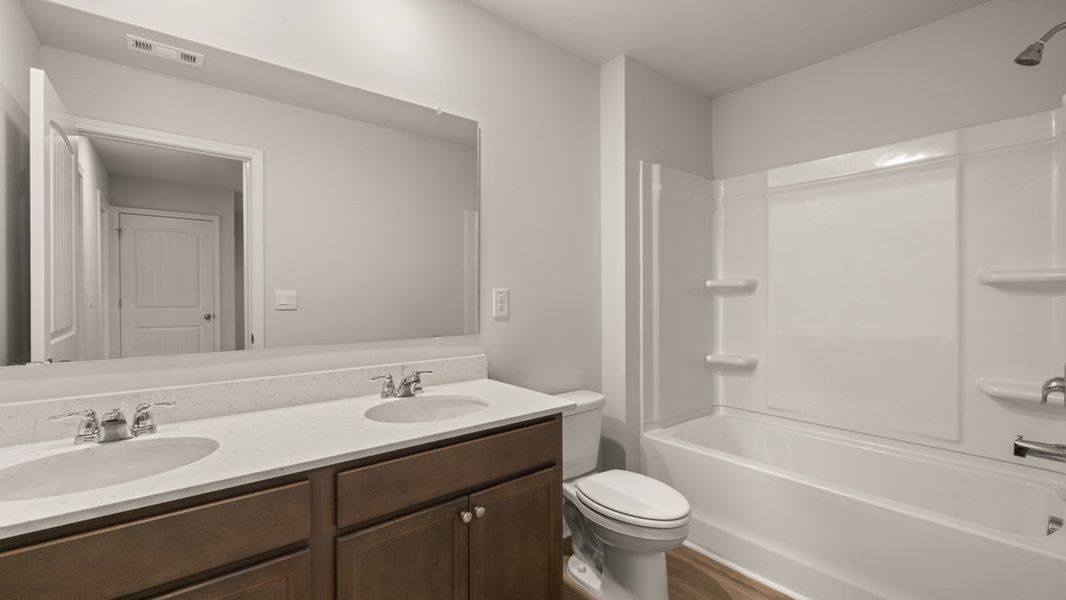 Furnished interior view inside a new home in Hughes Court, Dawsonville (Image 8). Furnished interior view inside a new home in Hughes Court, Dawsonville (Image 8).