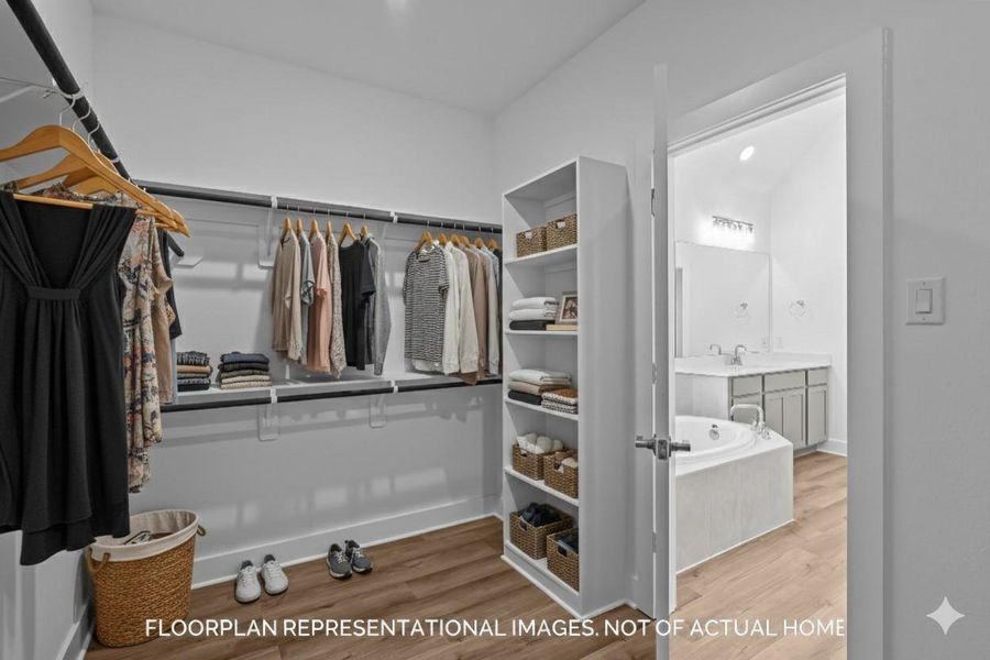 Furnished interior view inside a new home in Sorella, Tomball (Image 9).