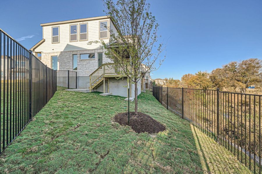 Exterior details and patio area of a home in Chester Ranch Place, Round Rock (Image 3).