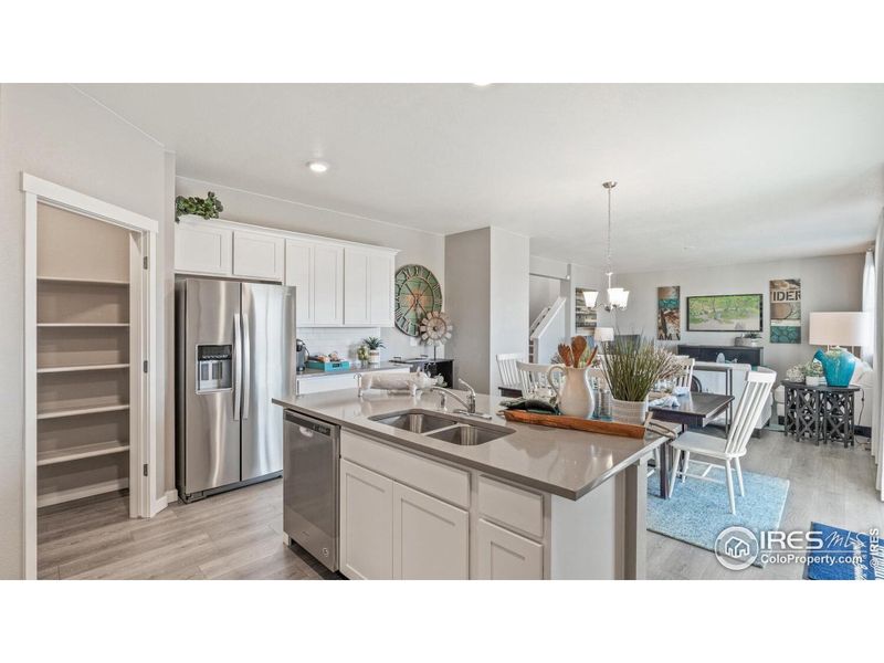 Furnished interior view inside a new home in Fossil Creek Ranch, Windsor (Image 14). Furnished interior view inside a new home in Fossil Creek Ranch, Windsor (Image 14).