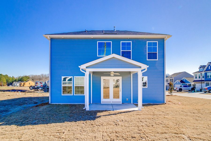 Exterior details and patio area of a home in Bluefield, Lexington (Image 4).