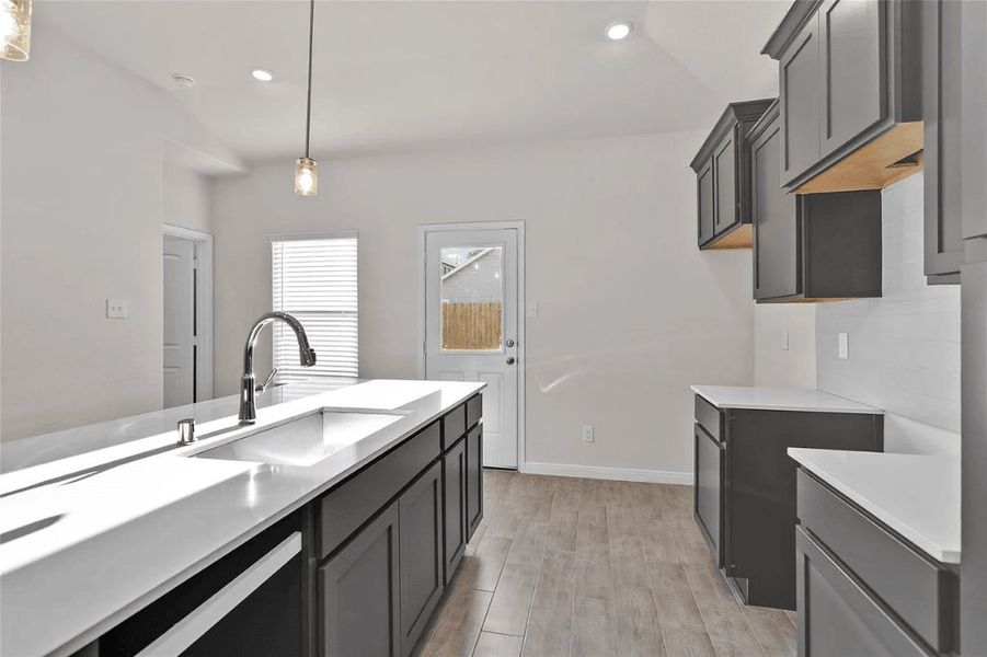 Representative furnished interior of a home built from the Mockingbird by Saratoga Homes in Enclave at Dobbin, Magnolia (Image 4).