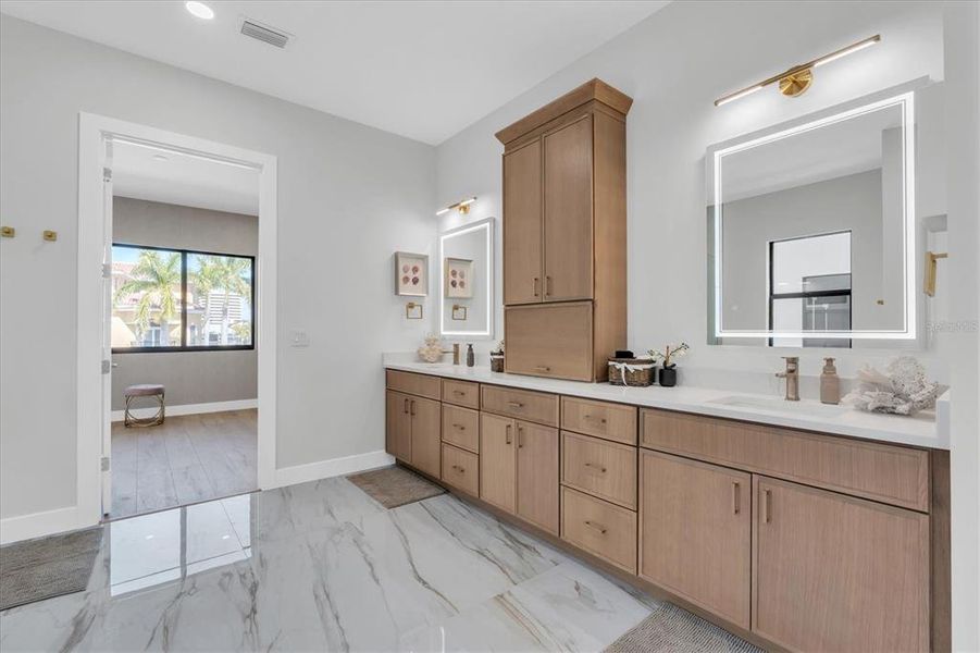 Furnished interior view inside a new home in , St. Petersburg (Image 19).