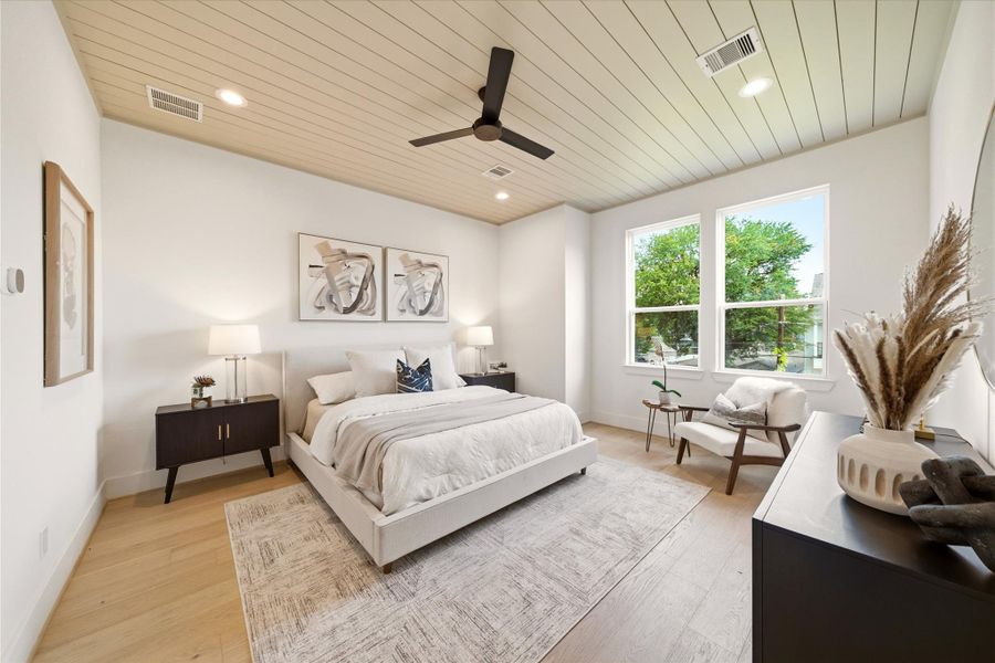 Furnished interior view inside a new home in , Houston (Image 33).