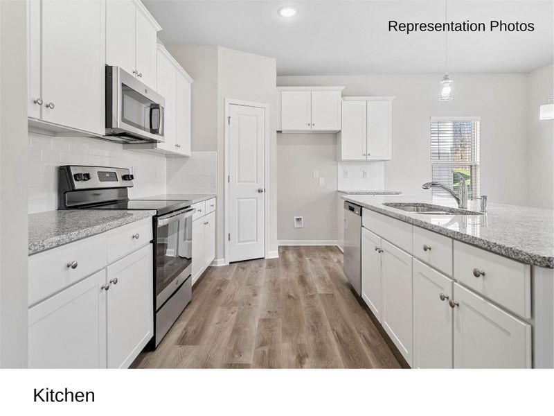 Furnished interior view inside a new home in McGee Place, Charlotte (Image 8).