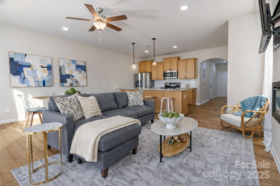 Furnished interior view inside a new home in , Charlotte (Image 16).