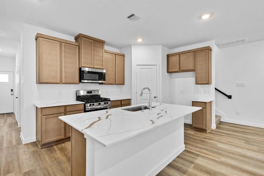 Furnished interior view inside a new home in Grand West, Houston (Image 11).