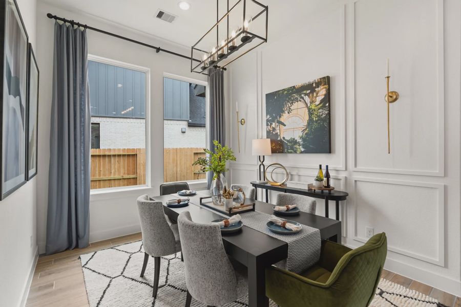 Representative furnished interior of a home built from the Hillcrest by Chesmar Homes in Attwater 55s, Waller (Image 5).