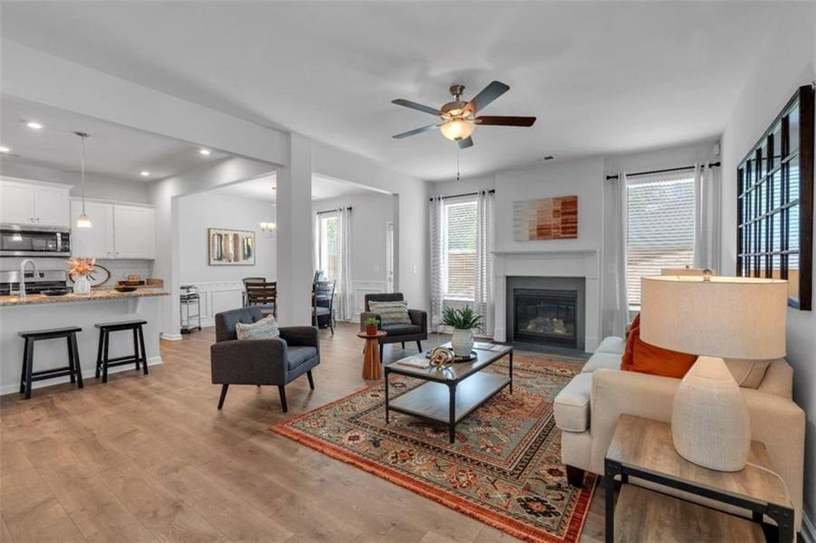 Furnished interior view inside a new home in Park Center Pointe, Austell (Image 12).
