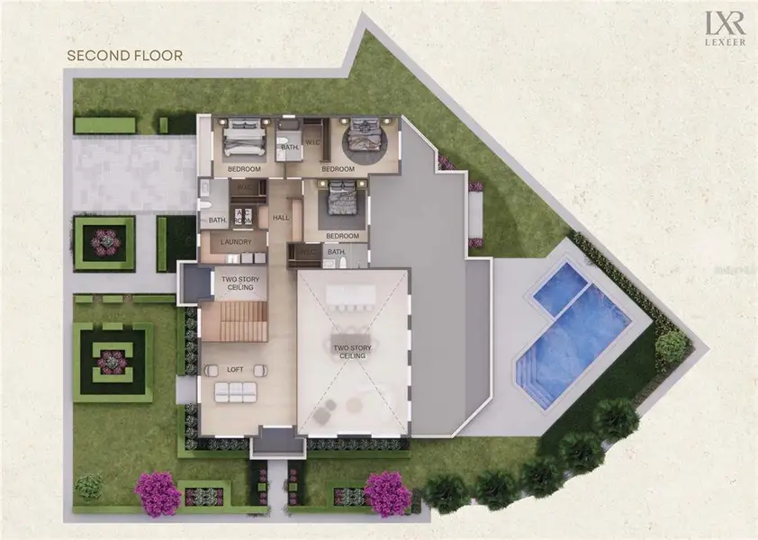 2D floor plan layout of this home in , Orlando, FL (Image 4). 2D floor plan layout of this home in , Orlando, FL (Image 4).