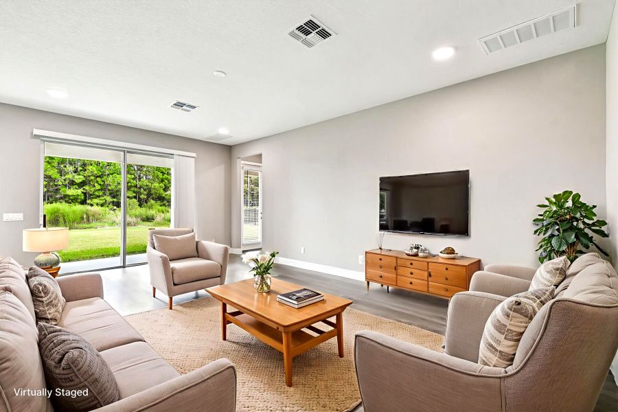 Family Room - Virtually Staged