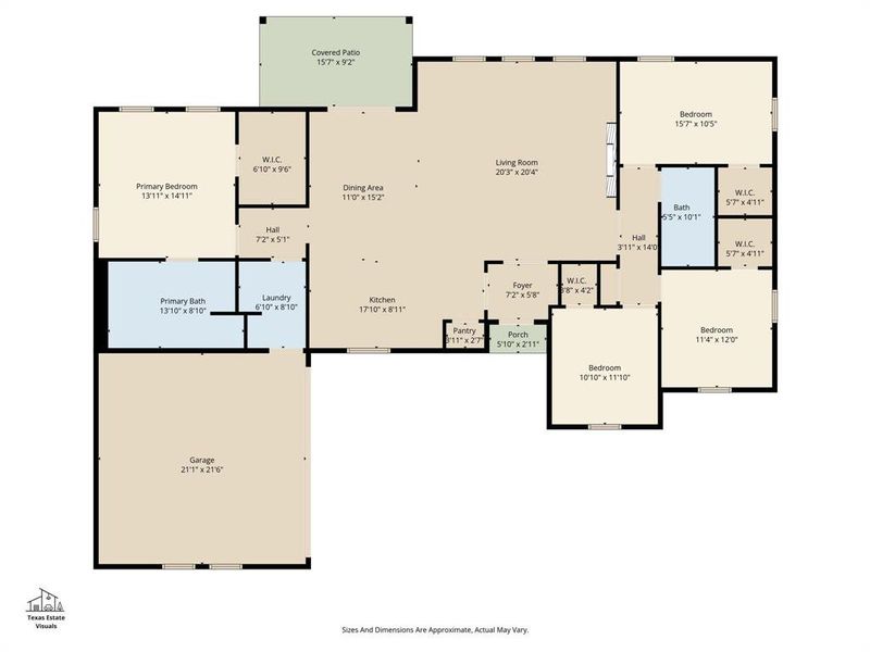 2D floor plan layout of this home in , Granbury, TX (Image 5). 2D floor plan layout of this home in , Granbury, TX (Image 5).