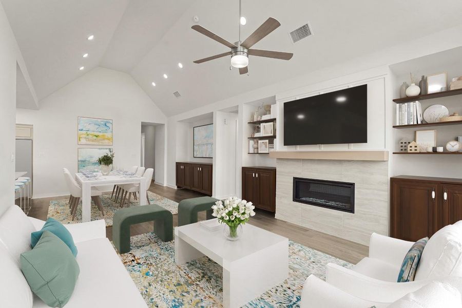 Family Room - Virtually Staged