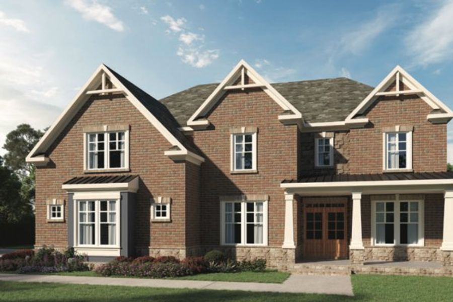 Representative exterior photo of a completed home built from the Parker by Kerley Family Homes in The Estates at Hurricane Pointe, Douglasville, GA (Image 6).