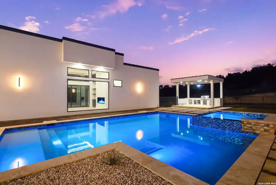 Exterior details and patio area of a home in , San Antonio (Image 48).