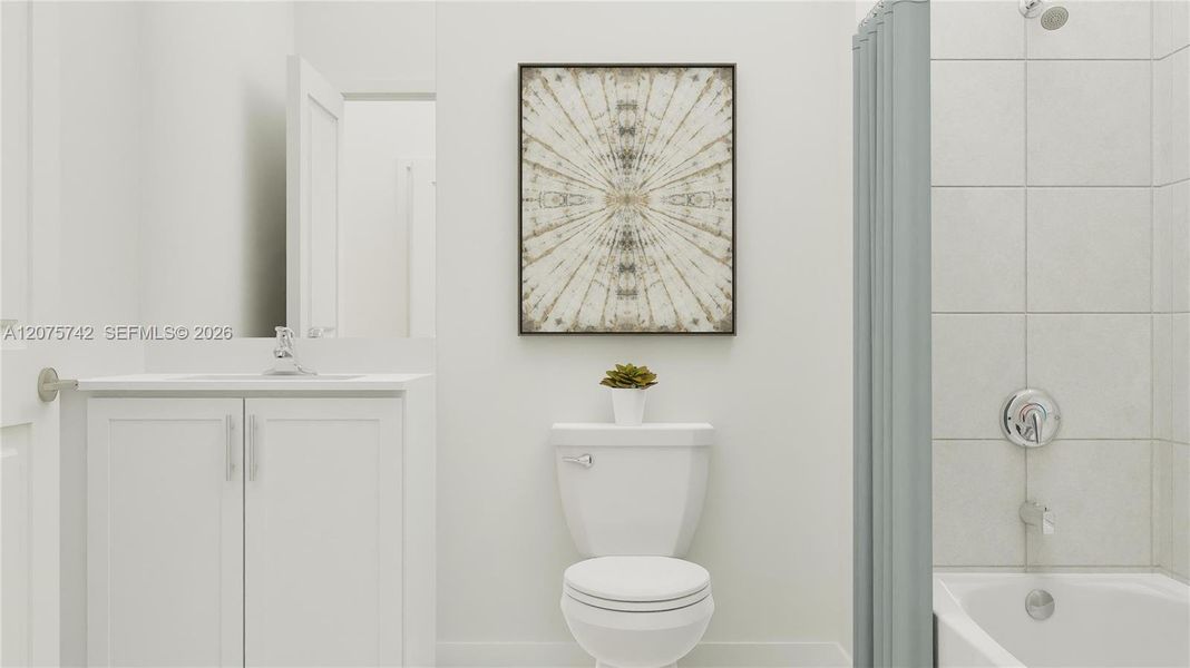 Furnished interior view inside a new home in Sunstone, Homestead (Image 15).