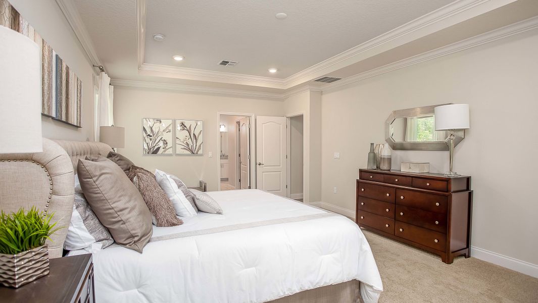 Representative furnished interior of a home built from the Livorno by Maronda Homes in Coastal Communities, Edgewater (Image 47).