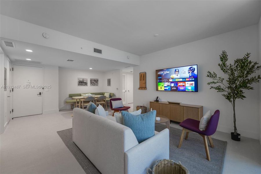 Furnished interior view inside a new home in , Miami (Image 5). Furnished interior view inside a new home in , Miami (Image 5).