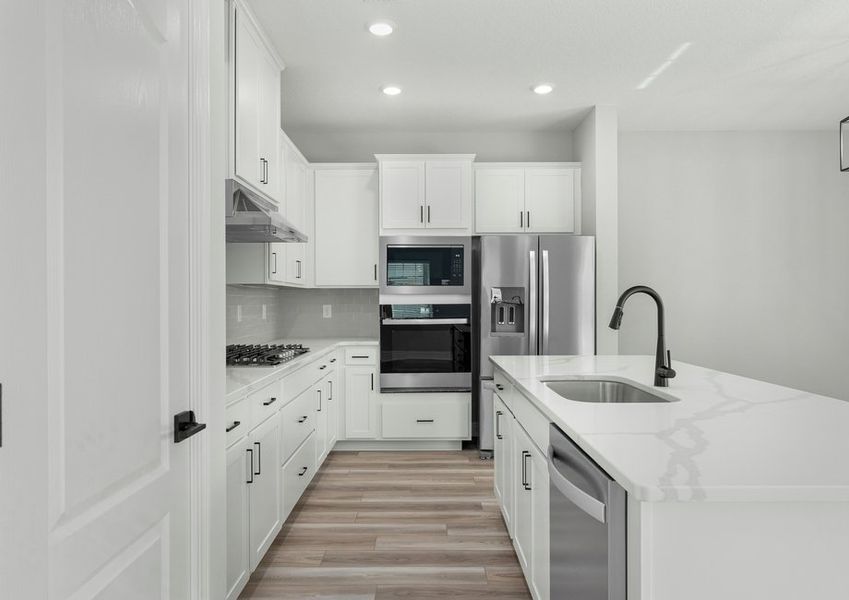 All stainless steel appliances come included with the Toho plan.