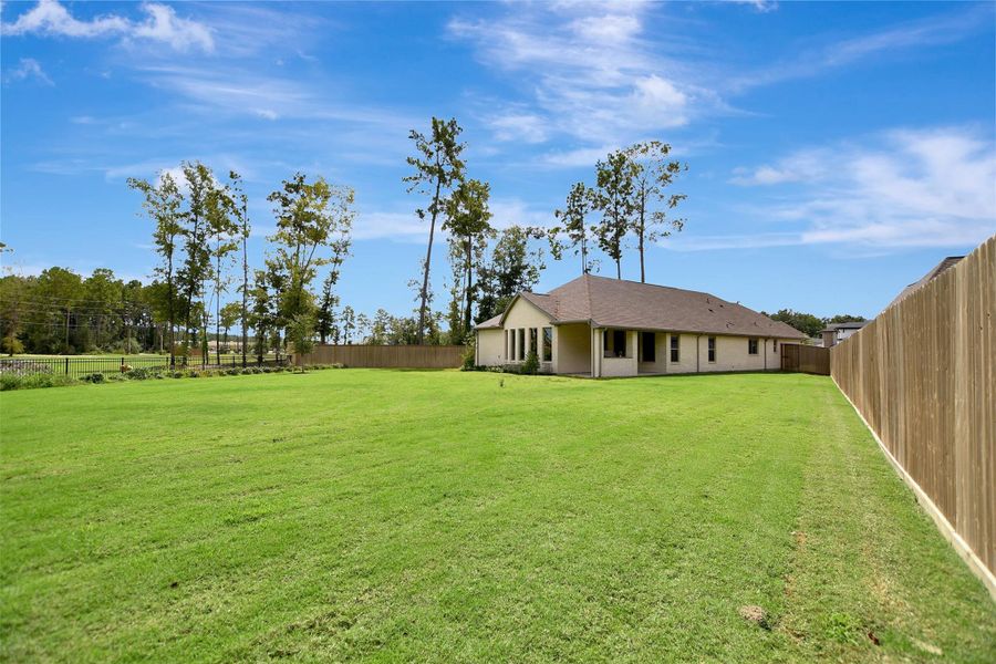 Exterior details and patio area of a home in The Highlands, Porter (Image 31).