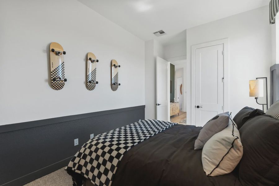 Representative furnished interior of a home built from the Orlando by Chesmar Homes in Brookewater 45's, Rosenberg (Image 17).