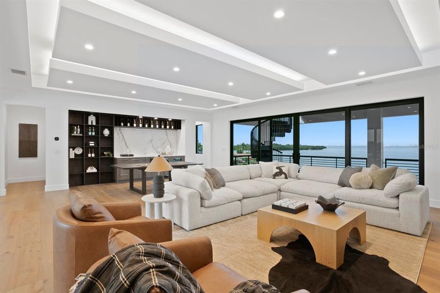 Furnished interior view inside a new home in , St. Petersburg (Image 3).