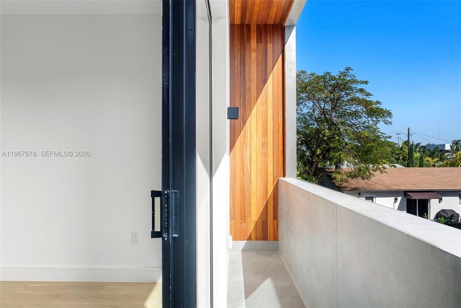 Exterior details and patio area of a home in , Miami (Image 57).