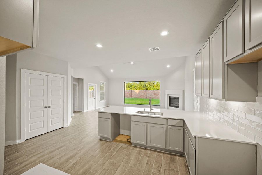 Furnished interior view inside a new home in Sunterra North, Katy (Image 3). Furnished interior view inside a new home in Sunterra North, Katy (Image 3).