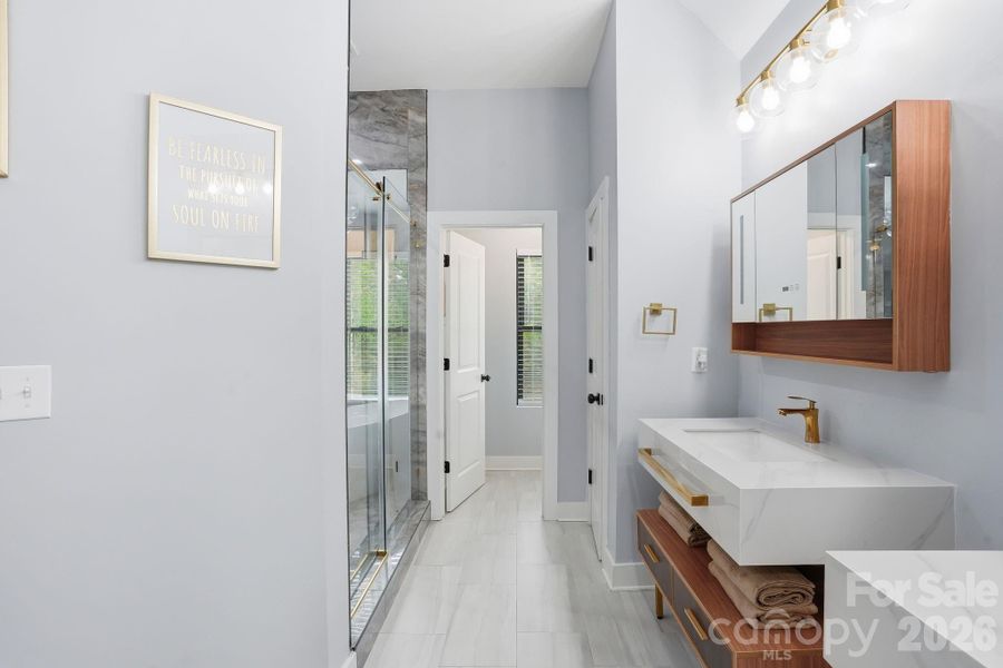 Furnished interior view inside a new home in , Charlotte (Image 38).
