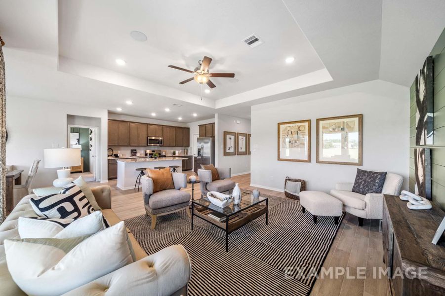 Furnished interior view inside a new home in Lago Mar, Texas City (Image 2). Furnished interior view inside a new home in Lago Mar, Texas City (Image 2).