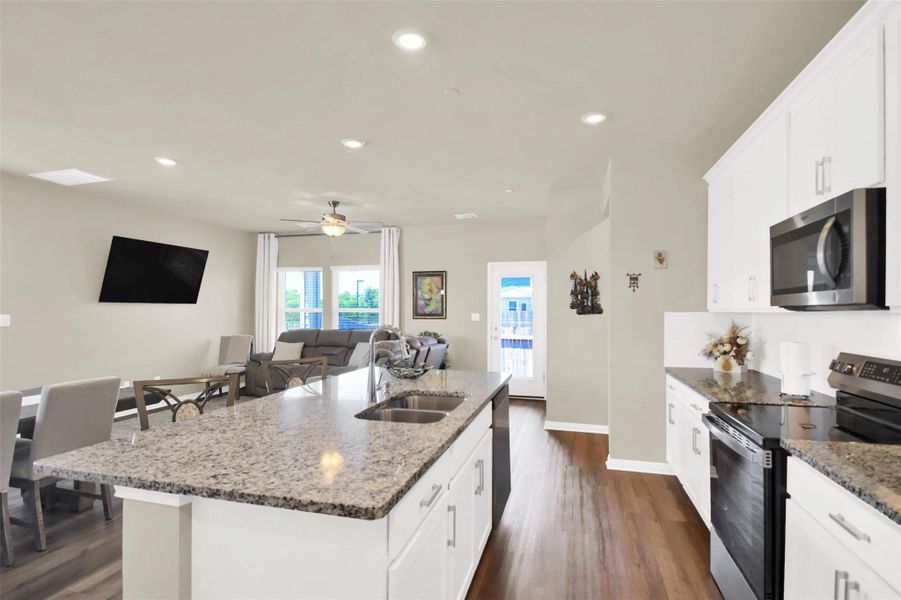 Furnished interior view inside a new home in Homestead Village, Round Rock (Image 6).