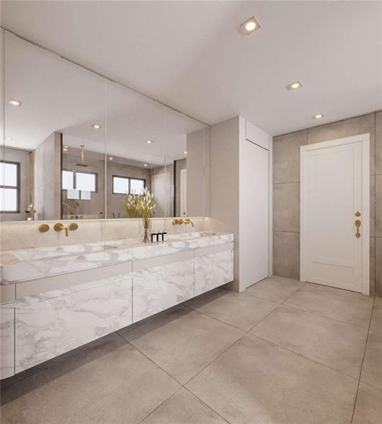 Furnished interior view inside a new home in , Buford (Image 8).