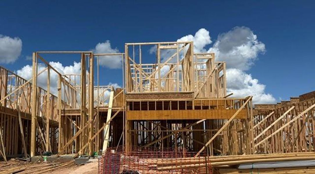 In-progress construction of a new home in Evergrove, Richmond, TX (Image 5).