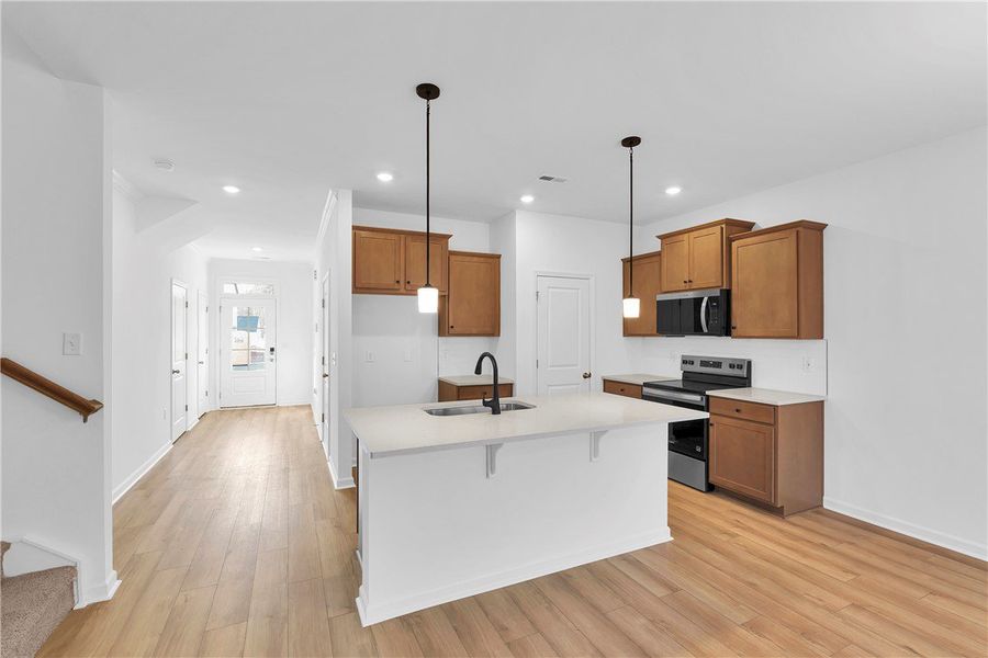 Furnished interior view inside a new home in Meece Townhomes, Easley (Image 6).