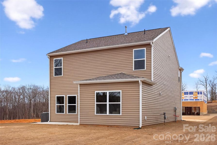Exterior details and patio area of a home in Reedy Creek Preserve, Charlotte (Image 4).
