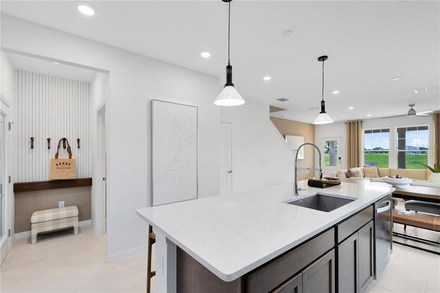 Furnished interior view inside a new home in EverBe, Orlando (Image 4).