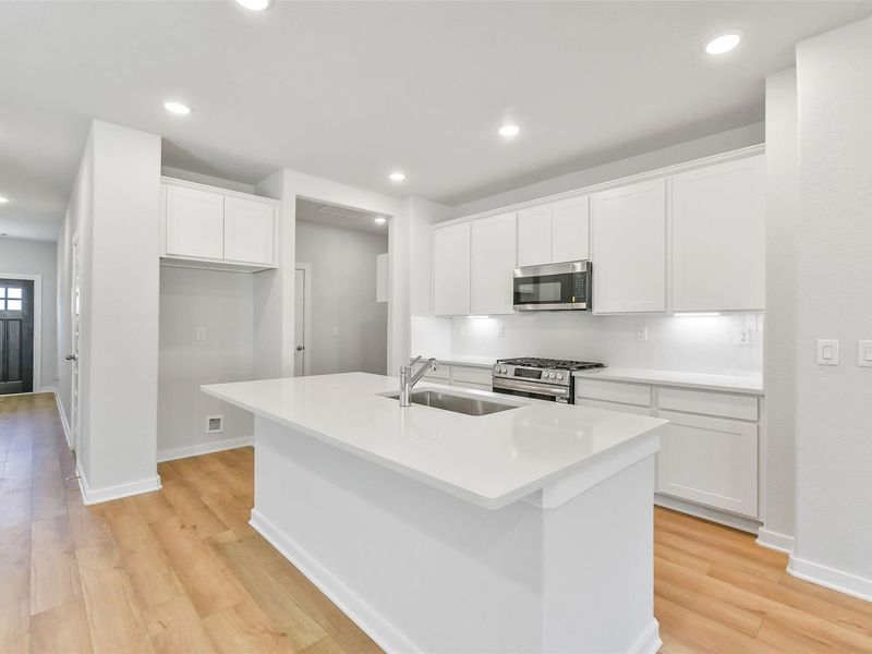 Furnished interior view inside a new home in Lakes at Black Oak, Magnolia (Image 3).