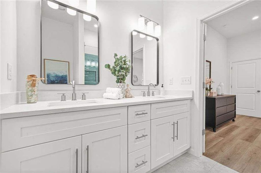Furnished interior view inside a new home in , Atlanta (Image 9).