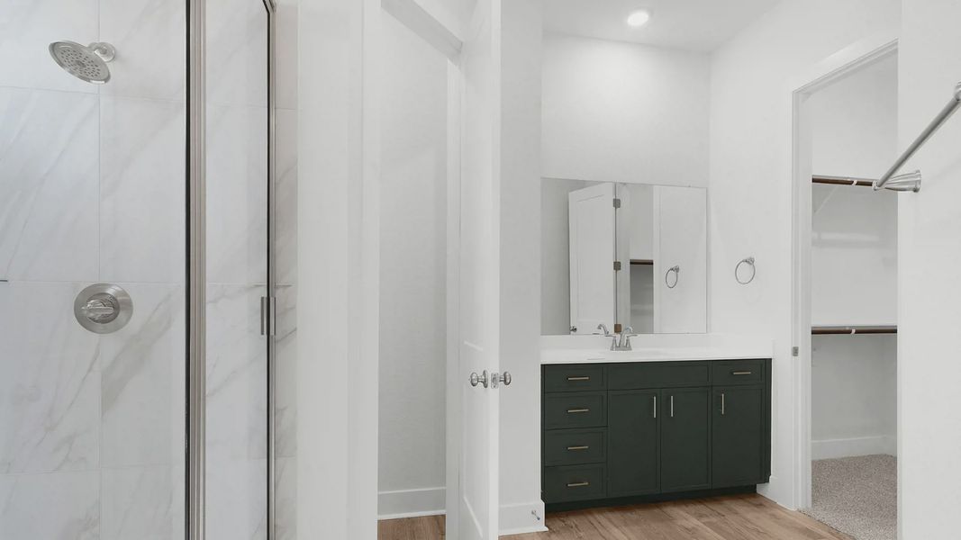 Representative furnished interior of a home built from the Archer by Chesmar Homes in Santa Rita Ranch, Liberty Hill (Image 11).