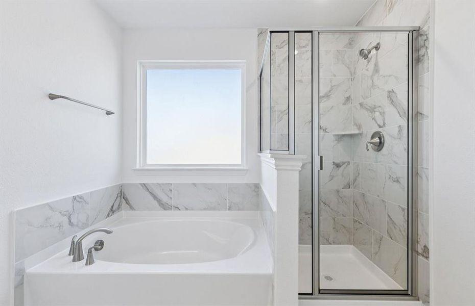 Shower & Tub combo in owner's suite
