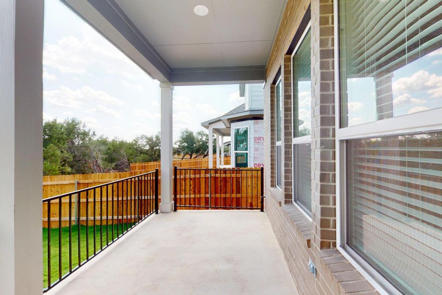 Exterior details and patio area of a home in Edgewood, Leander (Image 22). Exterior details and patio area of a home in Edgewood, Leander (Image 22).