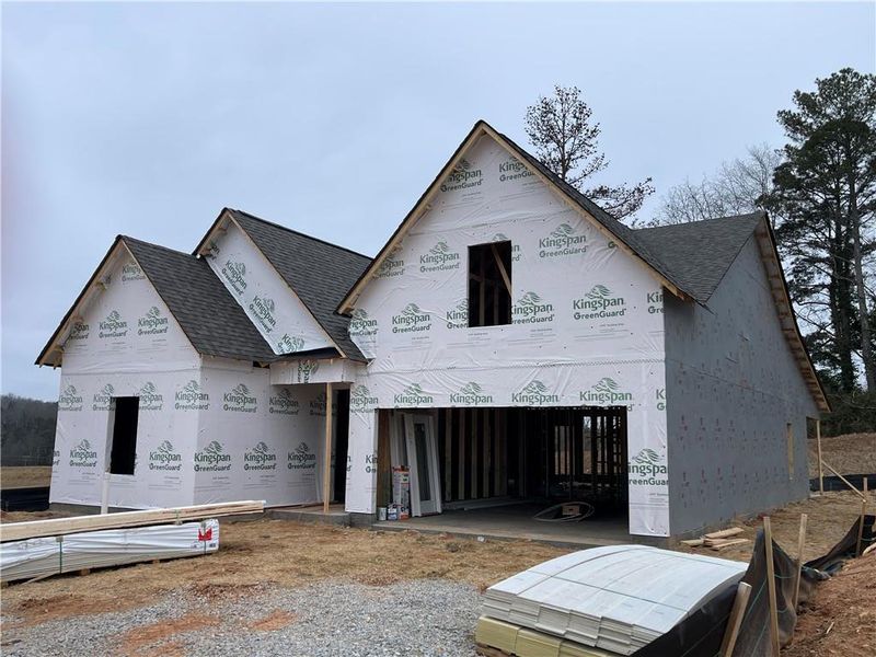In-progress construction of a new home in , Gainesville, GA (Image 5).