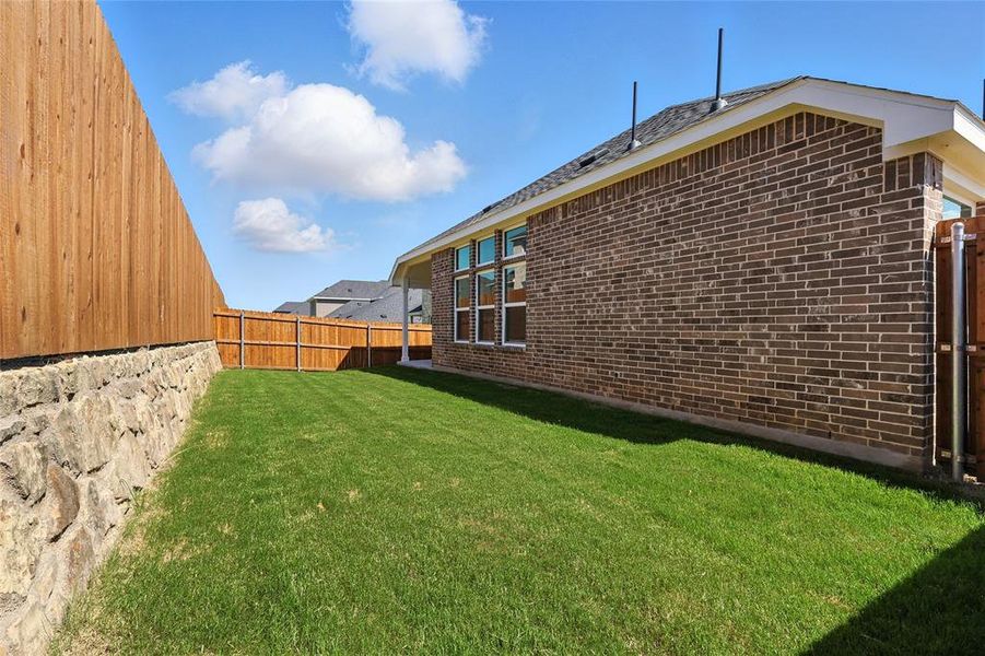View of fenced backyard View of fenced backyard