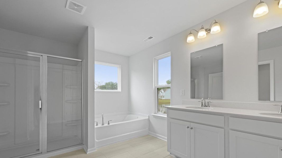 Furnished interior view inside a new home in Founders Corner, Summerville (Image 3). Furnished interior view inside a new home in Founders Corner, Summerville (Image 3).