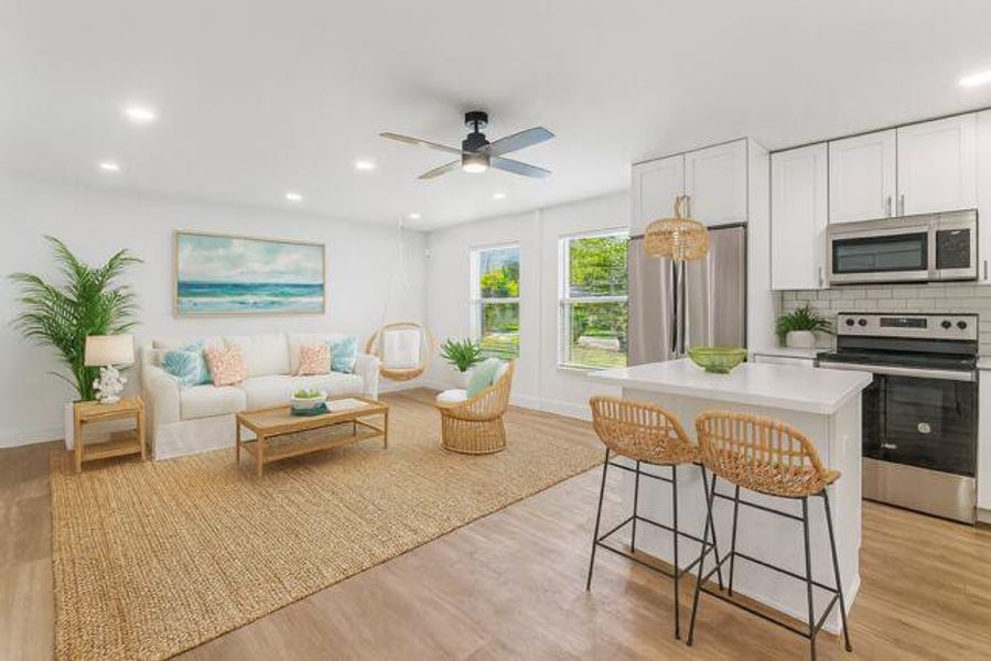 Furnished interior view inside a new home in , West Palm Beach (Image 7). Furnished interior view inside a new home in , West Palm Beach (Image 7).