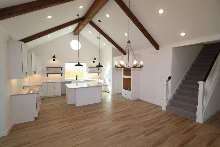 Bright open floorplan